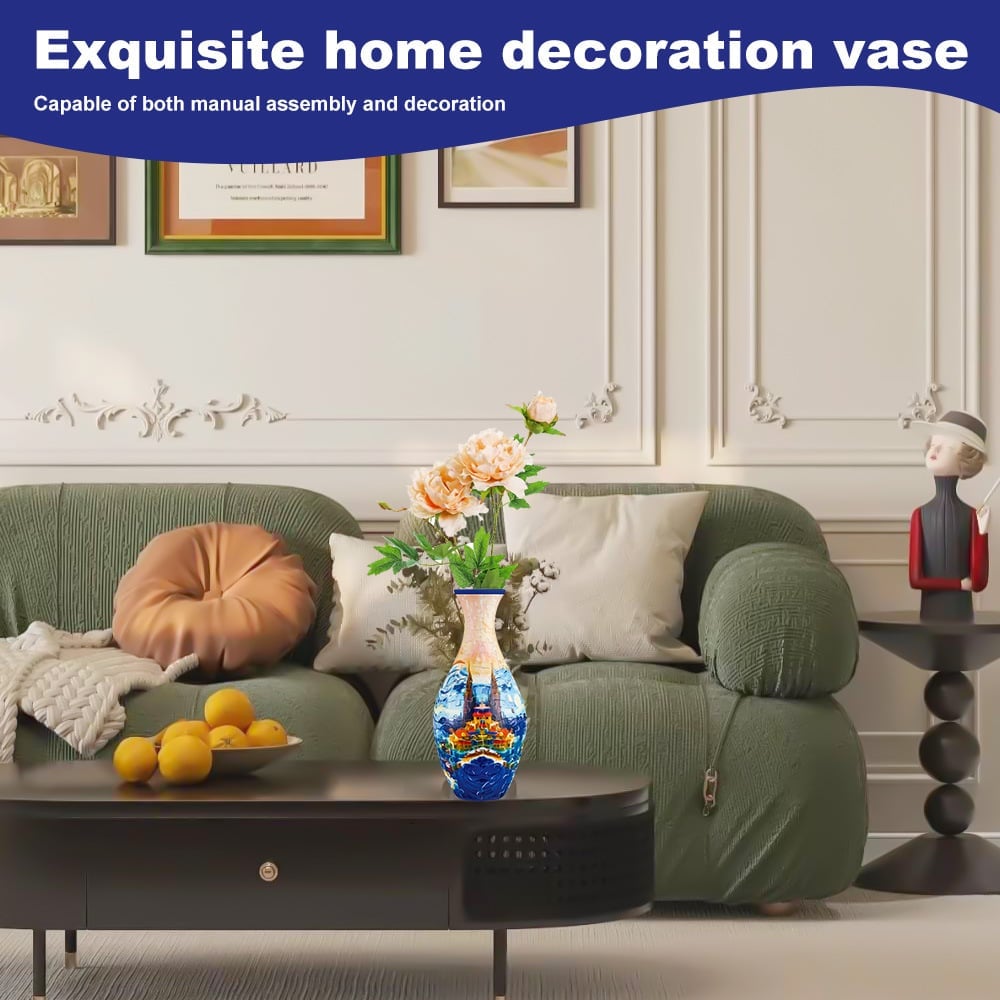 Decoratieve 3D Puzzelvaas voor Bloemen 2