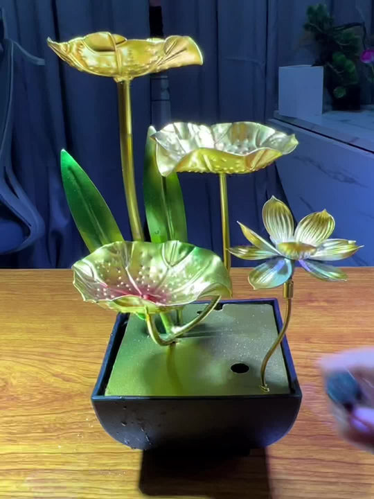 Decoratieve Binnenfontein Lotus Serein voor Rustgevende Sfeer 7