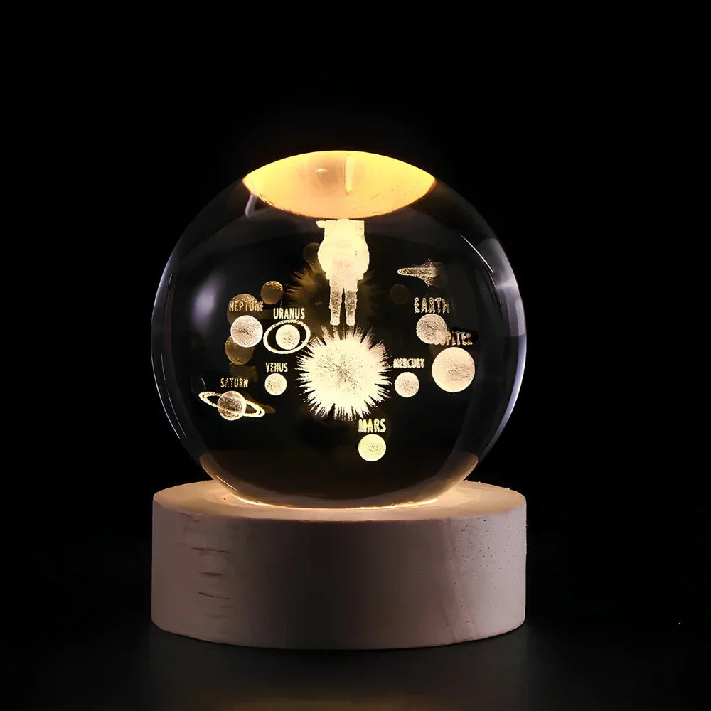 Decoratieve Kristallen Bol 3D Gegraveerd voor Unieke Verlichting 6
