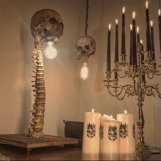 Decoratieve Schedellamp met Ruggengraat voor Griezelige Decoratie 0