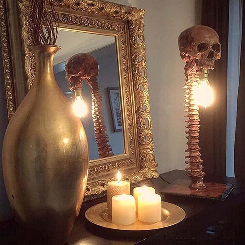 Decoratieve Schedellamp met Ruggengraat voor Griezelige Decoratie 1