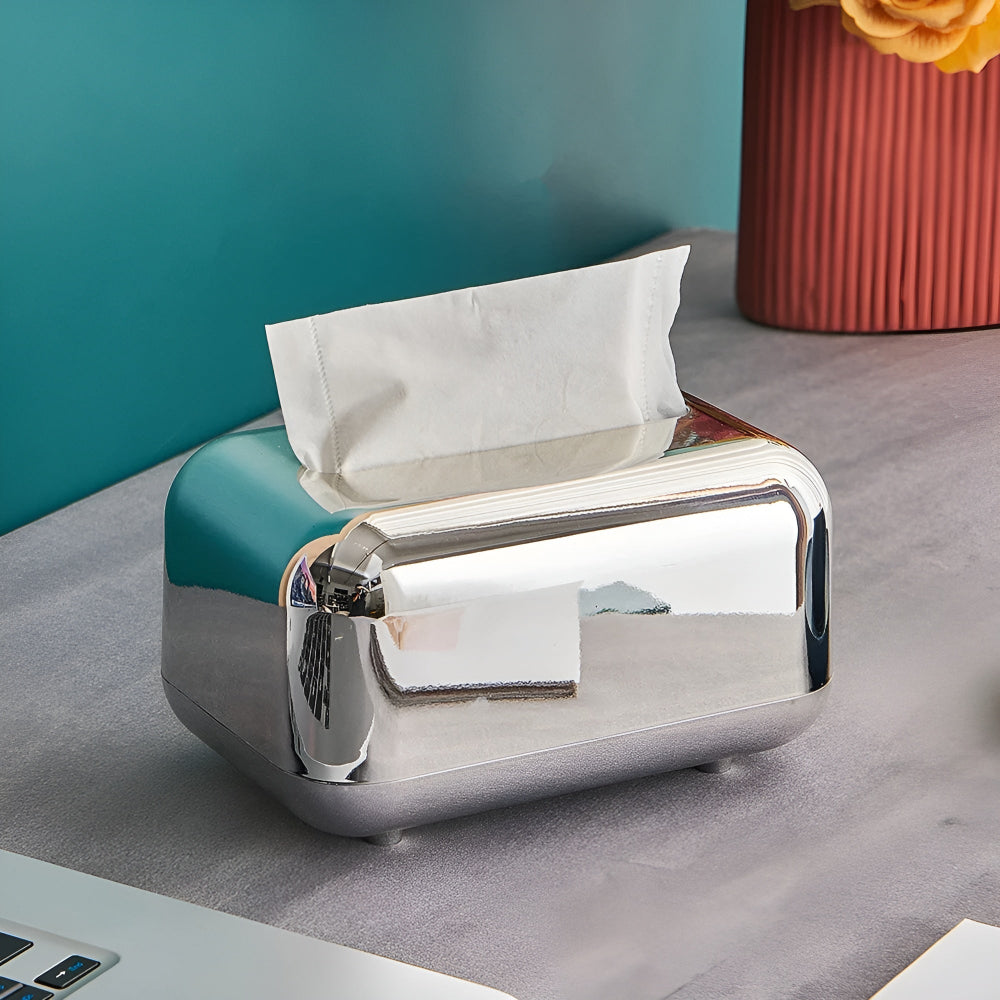 Decoratieve Tissuebox met Gouden Spiegelafwerking 5