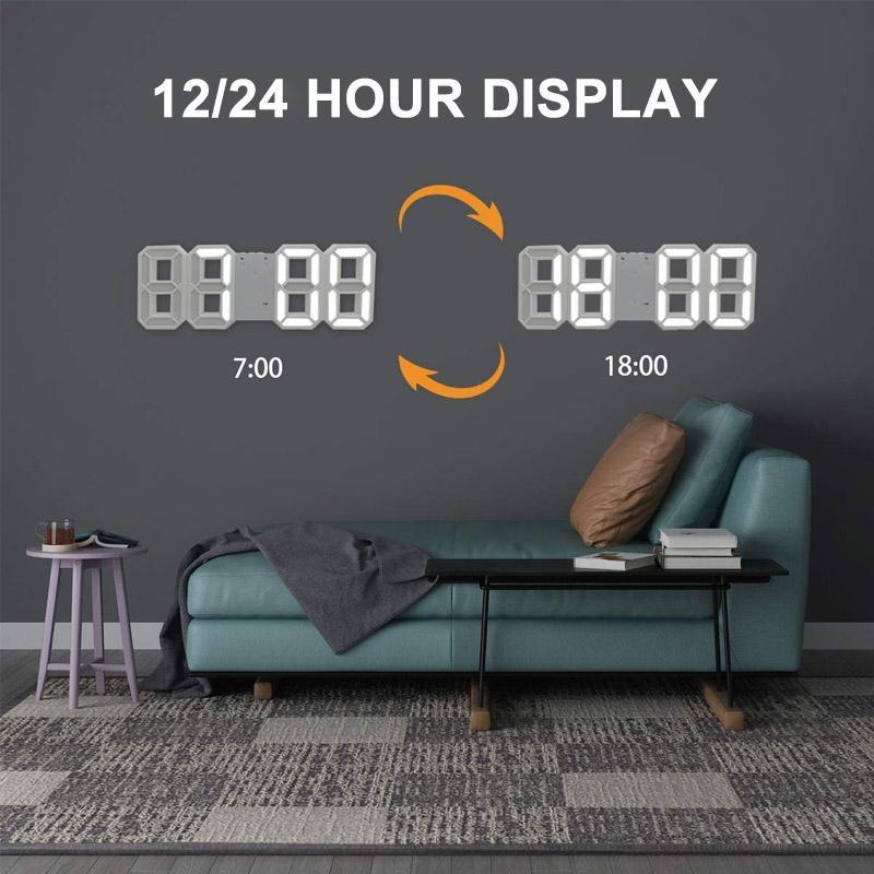Digitale Klok Alarm LED Display Minimalistisch Design 7