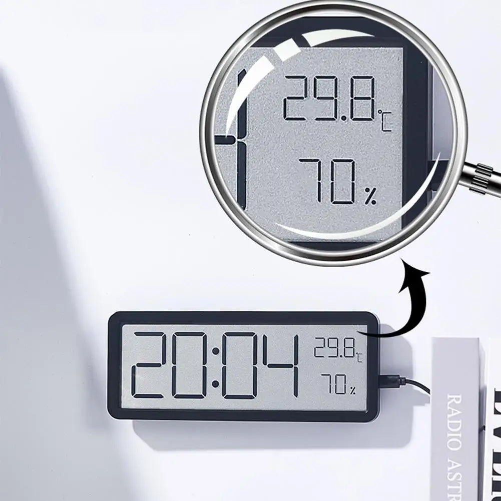 Digitale Wandklok met LED Display en Temperatuur Sensor 4
