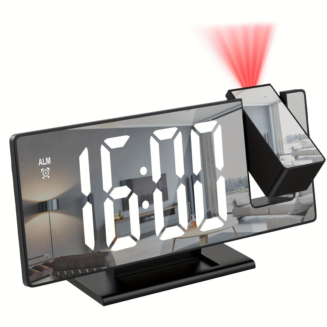 Digitale Wekker met Projectiefunctie en LED-display voor Slaapkamer en Kantoor 0