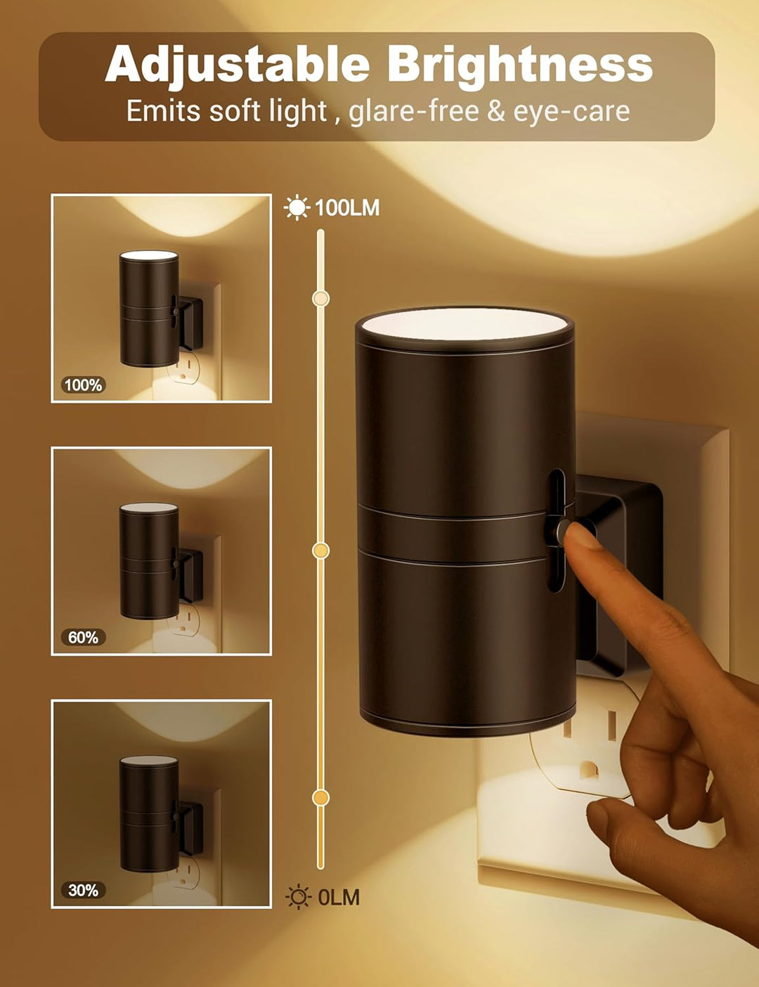 Dimbaar LED Nachtlampje voor Slaapkamers en Gangen 1