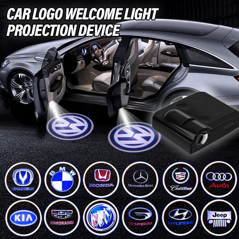 Draadloos Auto Deurlogo Projectorlicht met Automatische Activering 0