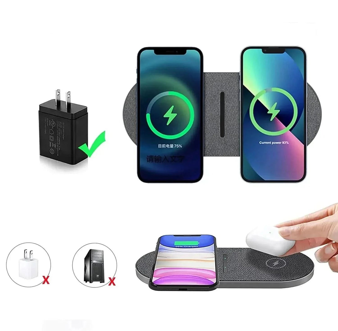 Draadloos Laadstation 40W voor Smartphones en AirPods 3