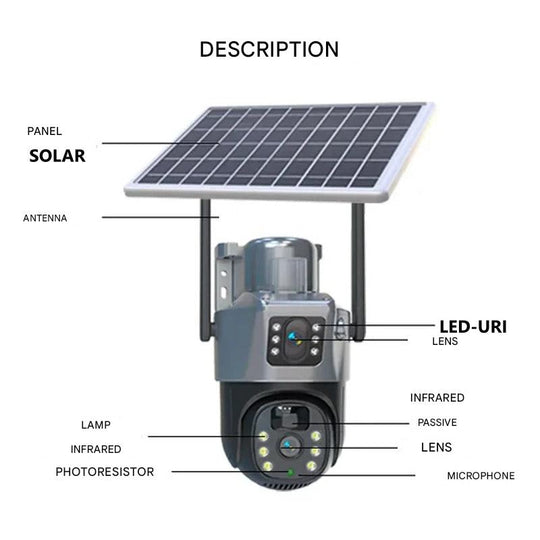 Draadloze Beveiligingscamera Buiten met Zonnepaneel en 4K Beeldkwaliteit 3