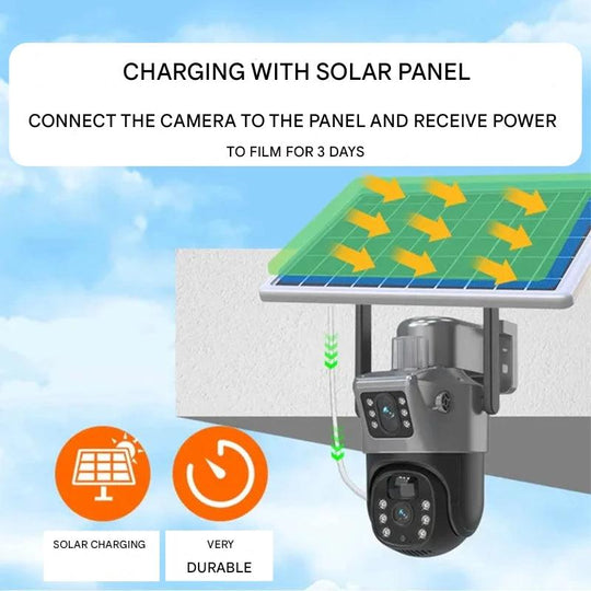 Draadloze Beveiligingscamera Buiten met Zonnepaneel en 4K Beeldkwaliteit 6
