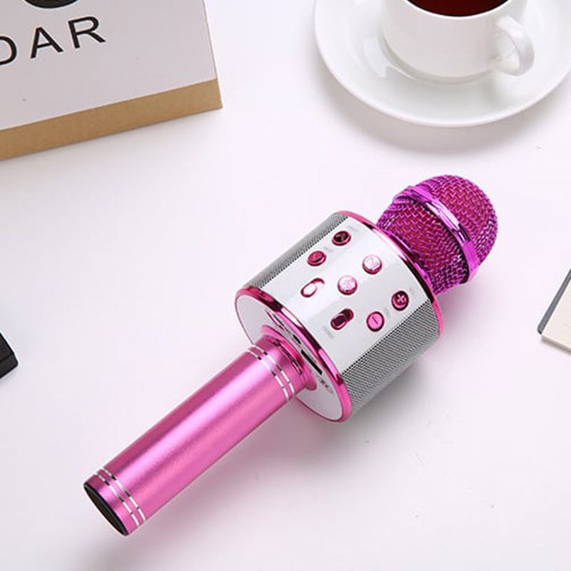 Draadloze Karaokemicrofoon Voor Dames en Heren Met Ingebouwde Luidsprekers 6