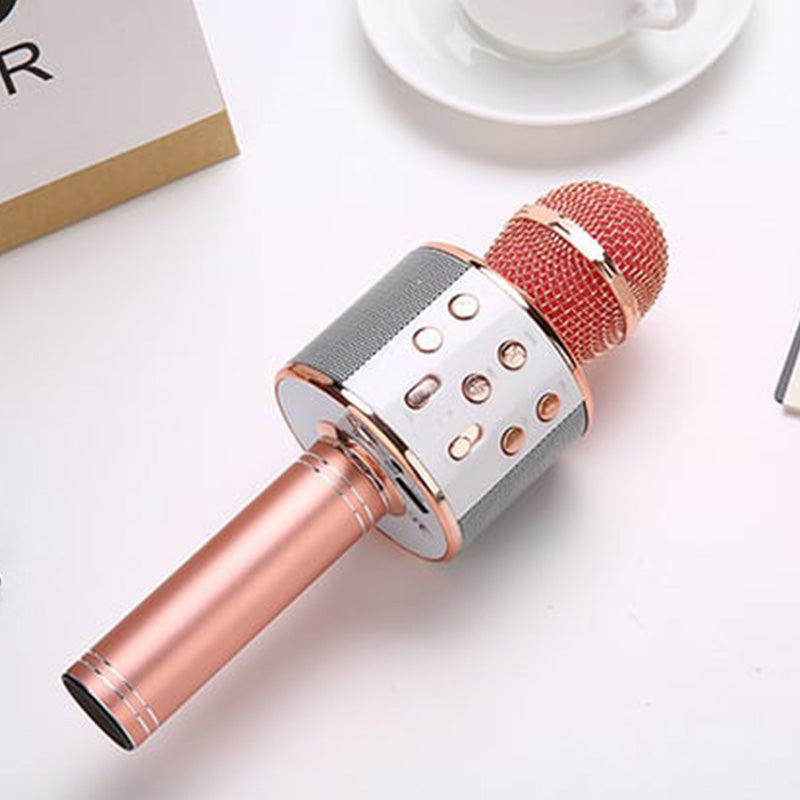 Draadloze Karaokemicrofoon Voor Dames en Heren Met Ingebouwde Luidsprekers 8