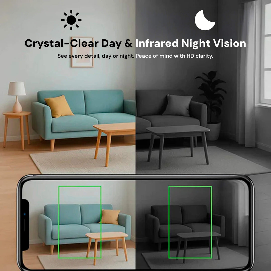 Draadloze Mini Camera voor Thuisbewaking met Nachtzicht 2