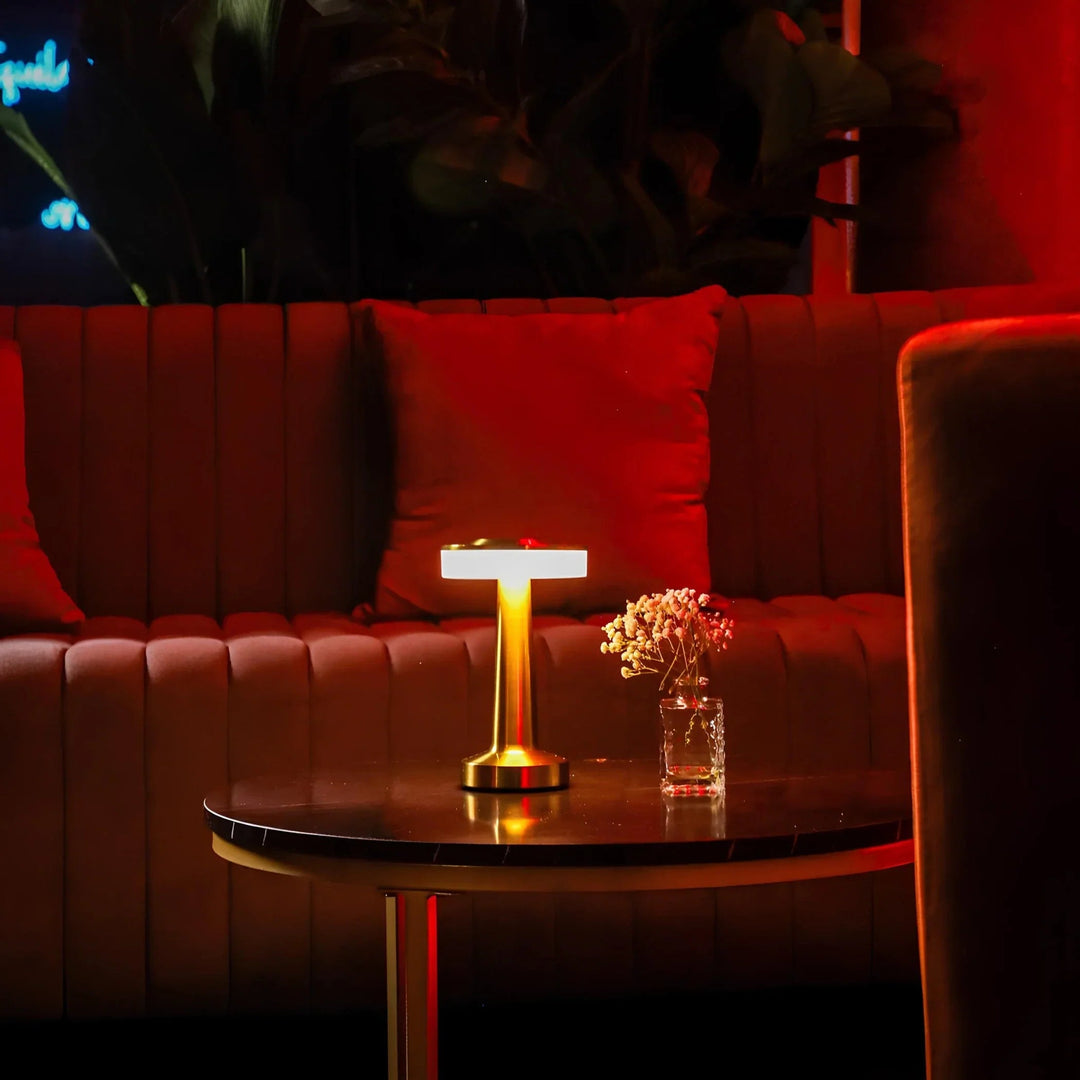 Draadloze Tafellamp Retro Stijl Dimbaar en Oplaadbaar voor Sfeervolle Verlichting 4