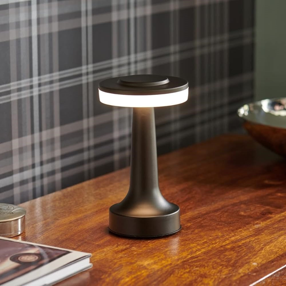 Draadloze Tafellamp Retro Stijl Dimbaar en Oplaadbaar voor Sfeervolle Verlichting 6