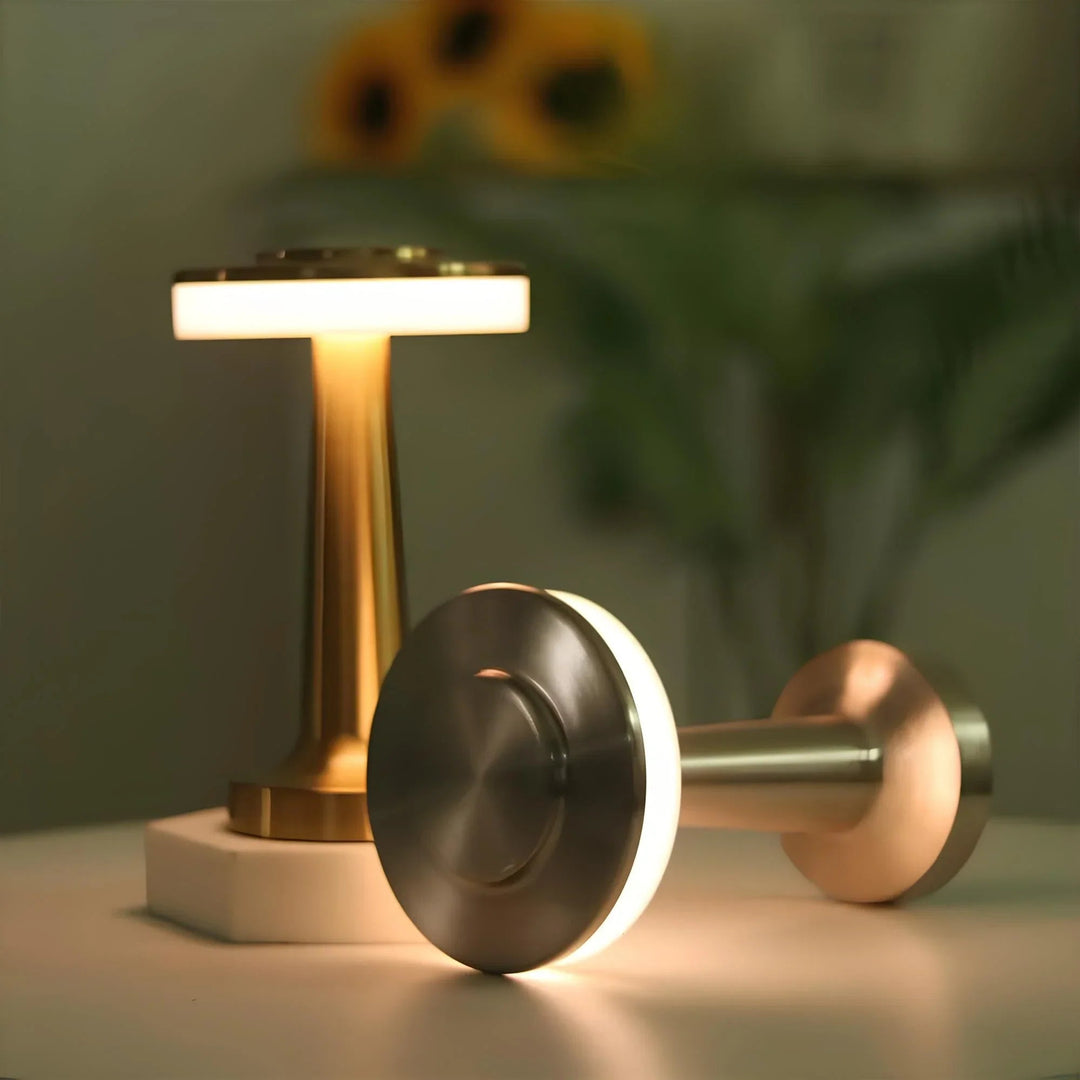 Draadloze Tafellamp Retro Stijl Dimbaar en Oplaadbaar voor Sfeervolle Verlichting 8