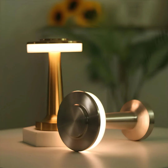 Draadloze Tafellamp Retro Stijl Dimbaar en Oplaadbaar voor Sfeervolle Verlichting 8