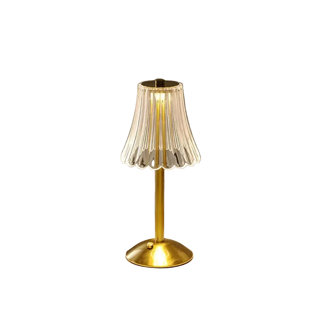 Draadloze Tafellamp met Kristaldecor en Dimbare Verlichting voor Slaapkamer en Woonkamer