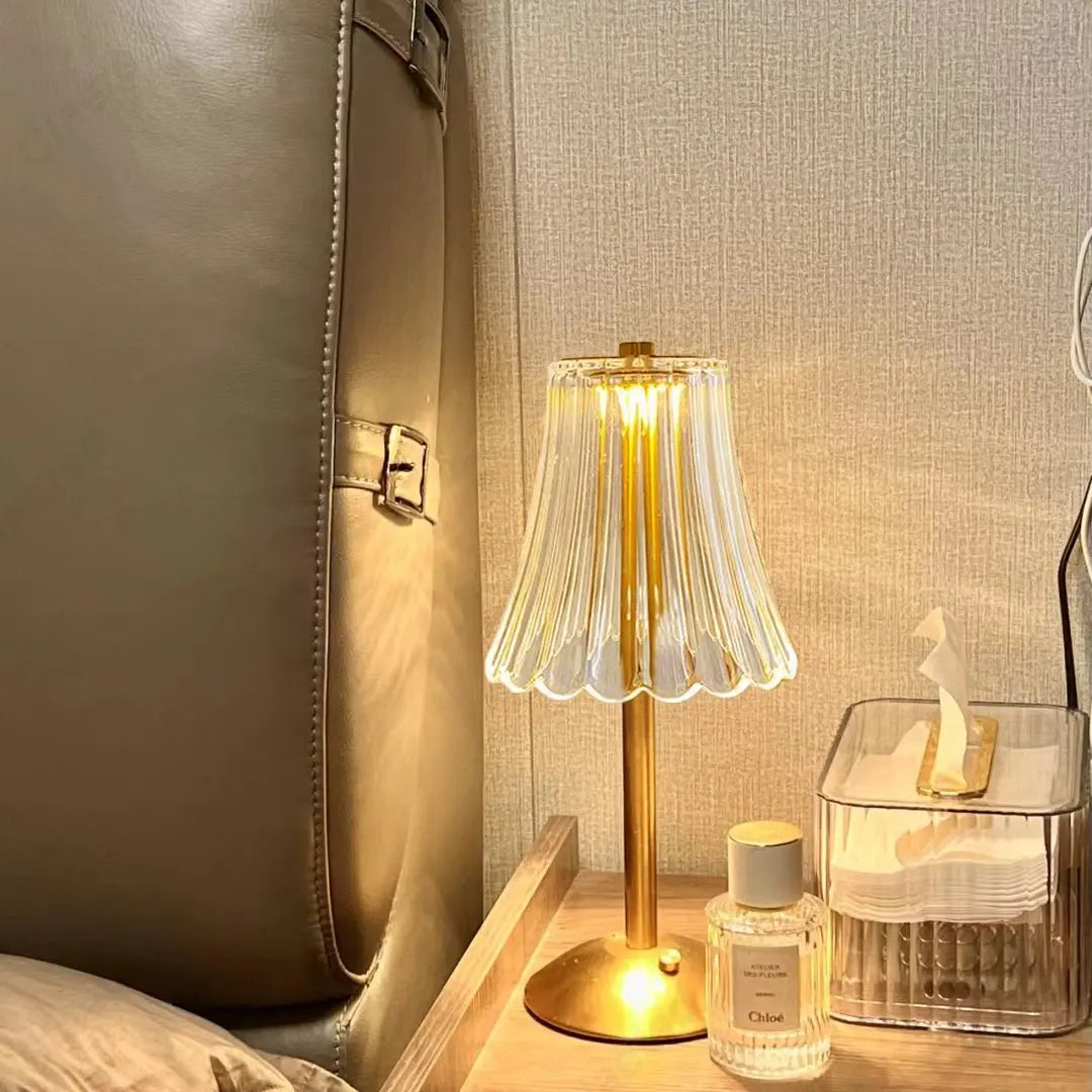 Draadloze Tafellamp met Kristaldecor en Dimbare Verlichting voor Slaapkamer en Woonkamer 5