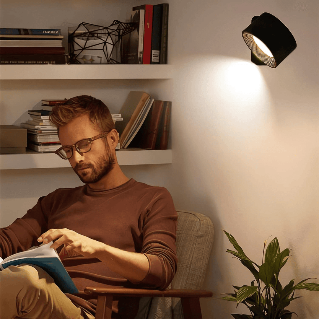 Draadloze Wandlamp 360° Verstelbaar voor Binnen en Buiten Gebruik 3