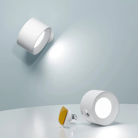 Draadloze Wandlamp Dimbaar met 360° Rotatiefunctie 0