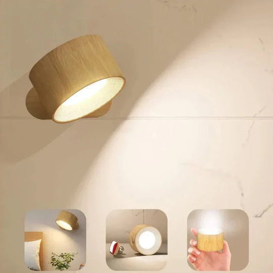 Draadloze Wandlamp Dimbaar met 360° Rotatiefunctie 9