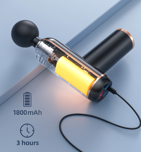Draagbaar Massagepistool met 4 Opzetstukken 2