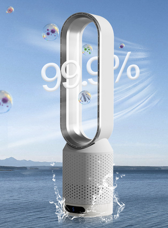 Draagbare 3-in-1 Luchtkoeler met Luchtreiniger en Oscillerende Ventilator 2