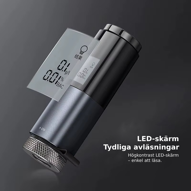 Draagbare Alcoholmeter Contactloos Oplaadbaar Met LED-Scherm 1