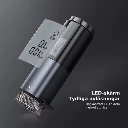 Draagbare Alcoholmeter Contactloos Oplaadbaar Met LED-Scherm 1