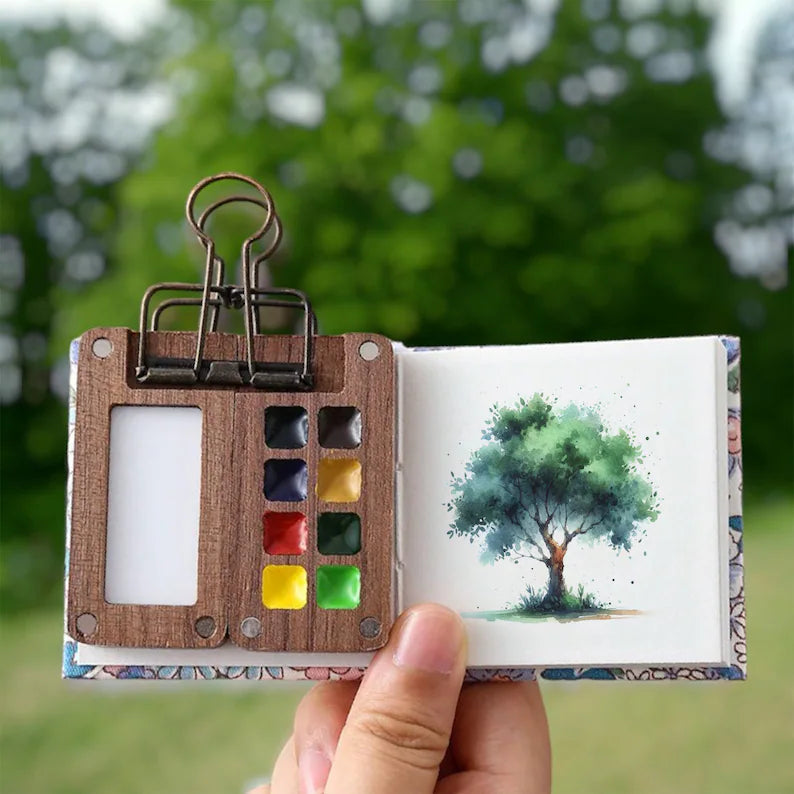 Draagbare Aquarelverfdoosset met 24 Kleuren voor Creatieve Geesten 5