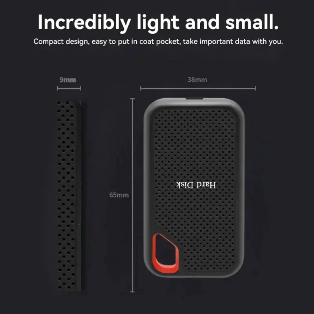 Draagbare Externe SSD 1TB Schokbestendig Compact Ontwerp 3