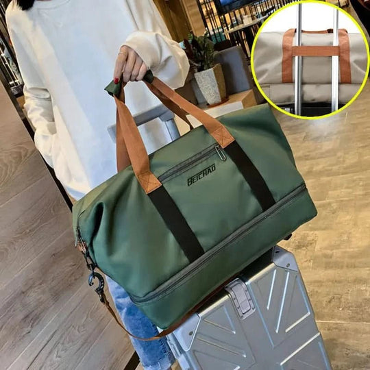 Draagbare Fitness Tas met Schoenenvak en Scheidingszak 1