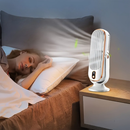 Draagbare Koelventilator met Dubbele Motor en 720° Rotatie 0