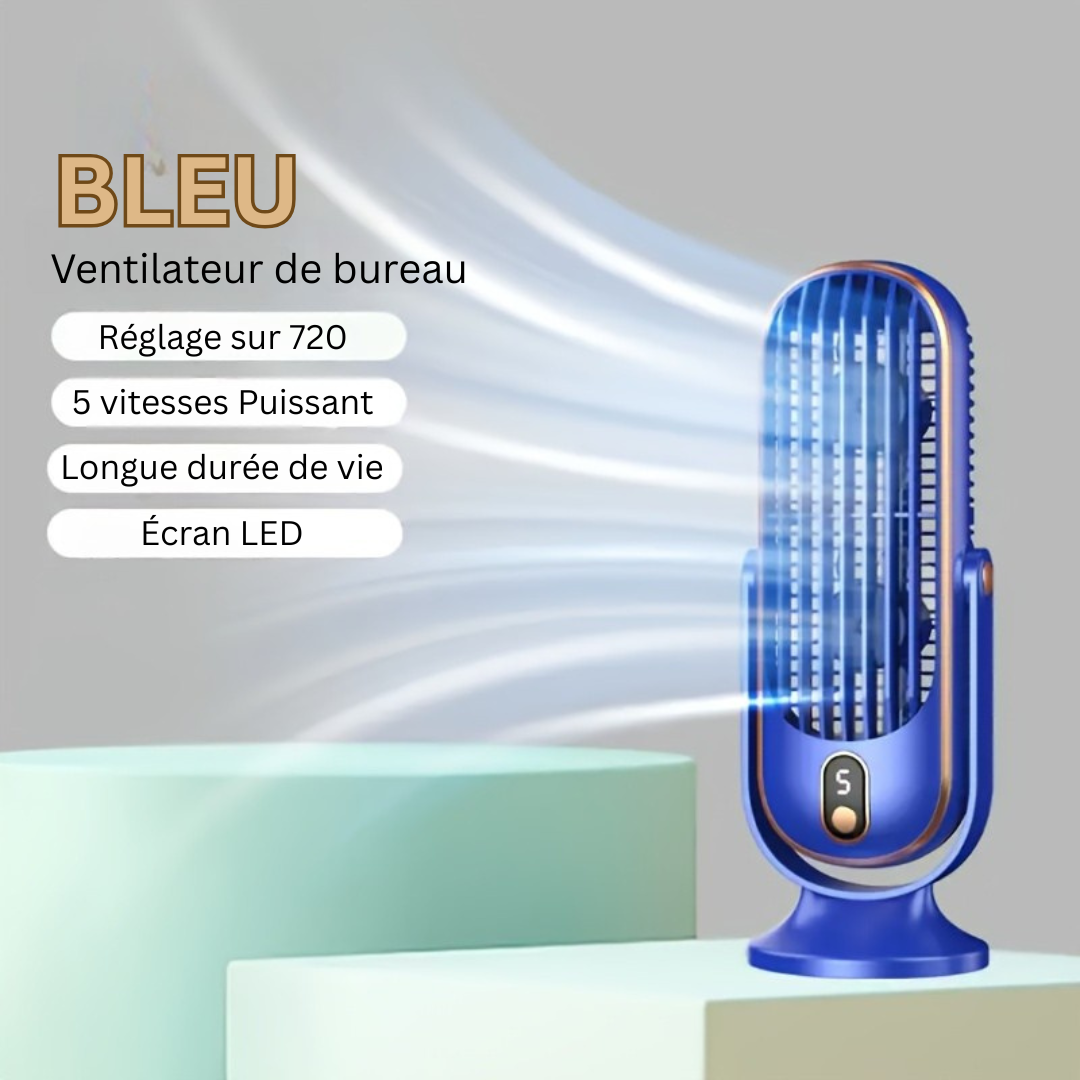 Draagbare Koelventilator met Dubbele Motor en 720° Rotatie 2