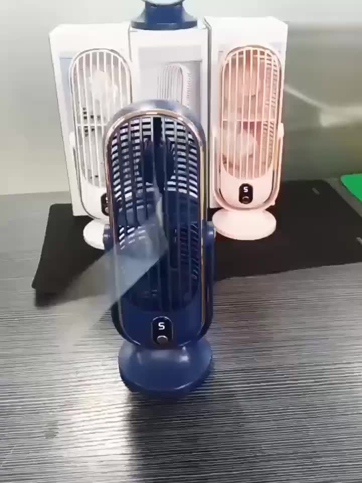 Draagbare Koelventilator met Dubbele Motor en 720° Rotatie 8