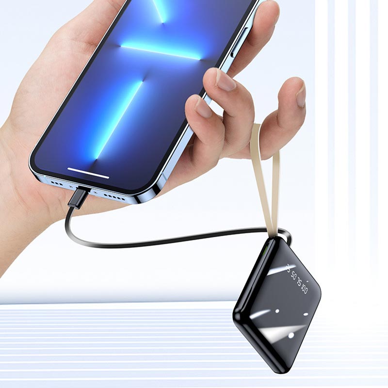 Draagbare Mini-Powerbank 20000 mAh met Geïntegreerde Kabels 6