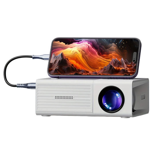 Draagbare Miniprojector Voor Thuis En Buiten Met Helderheid Van 3000 Lumen 0