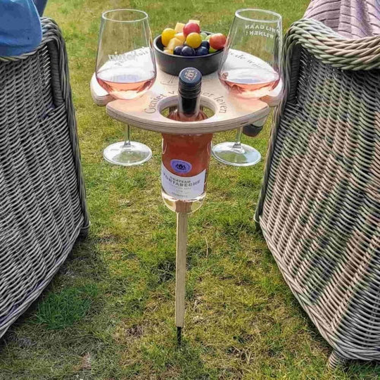 Draagbare Picknicktafel voor Wijn en Snacks 0