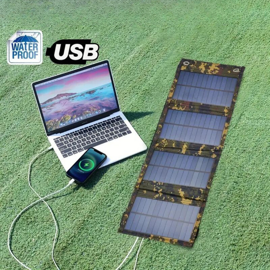 Draagbare Powerbank Zonne-energie Opvouwbaar voor Avontuurlijke Activiteiten 0