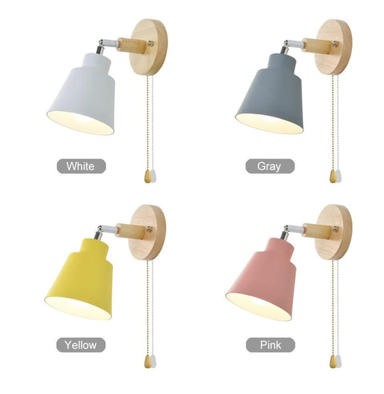 Draaibare Wandlamp Met Trekkettingschakelaar Voor Binnen Verlichting 7