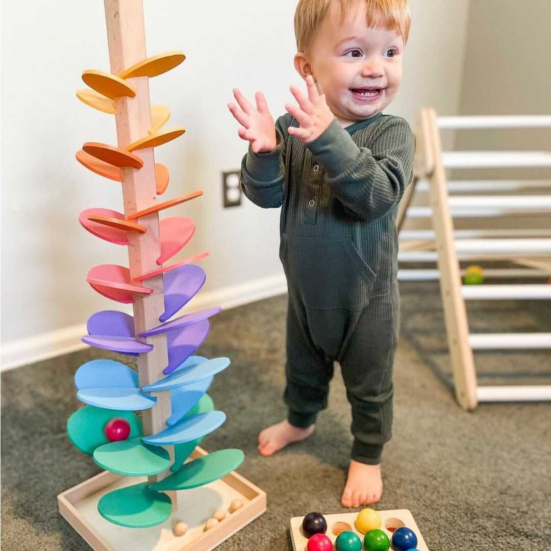 Educatief Speelgoed voor Kinderen - Montessori Knikkerboom 0