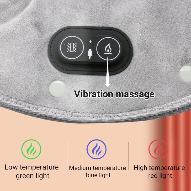 Elektrisch Nek- en Schouderverwarmingskussen met Vibratie 3