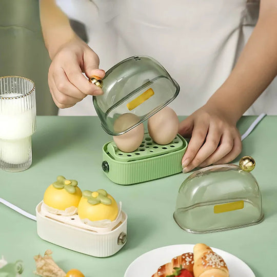 Elektrische Eierkoker Vintage Stijl Compact Met Automatische Uitschakeling 1