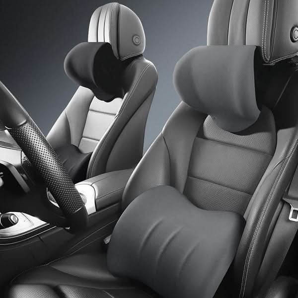 Ergonomisch Kussen Set voor Nek- en Rugondersteuning tijdens Kantoor, Auto en Gaming 2