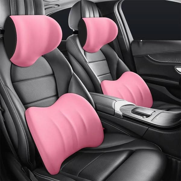 Ergonomisch Kussen Set voor Nek- en Rugondersteuning tijdens Kantoor, Auto en Gaming 4