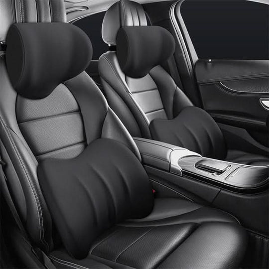 Ergonomisch Kussen Set voor Nek- en Rugondersteuning tijdens Kantoor, Auto en Gaming 7