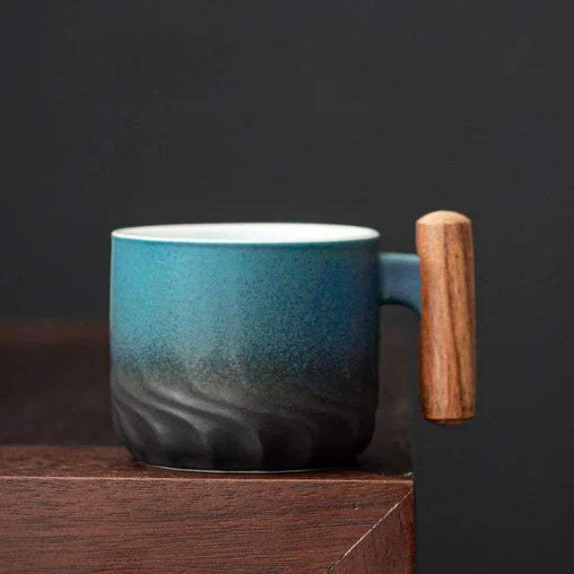 Espresso Mok Compact Ontwerp met Houten Handvat 5