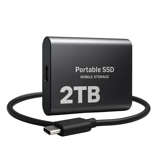 Externe SSD 2TB USB-C Snelle Opslag 0