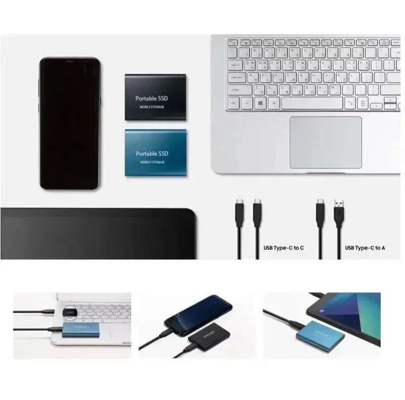 Externe SSD Draagbaar Compact 256GB tot 2TB 3